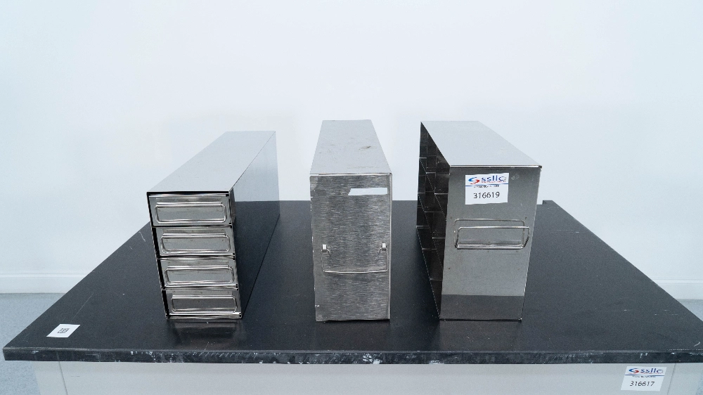 Stainless Steel Laboratory Freezer Racks - Quantity 3