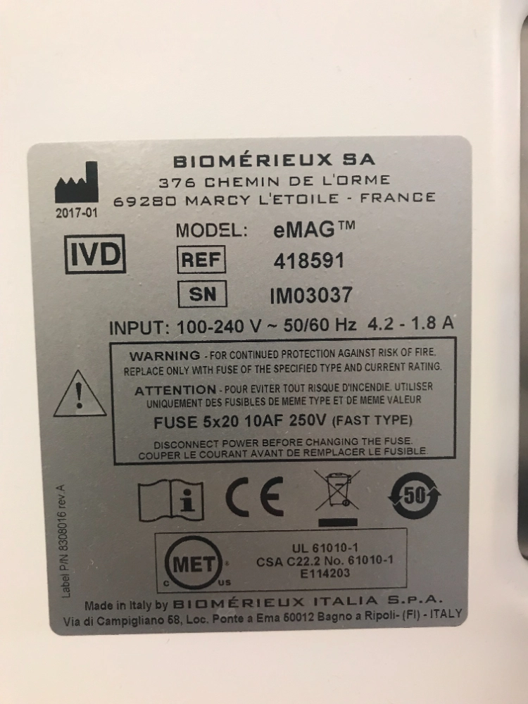 BioMerieux eMag Nucleic Acid Extraction System
