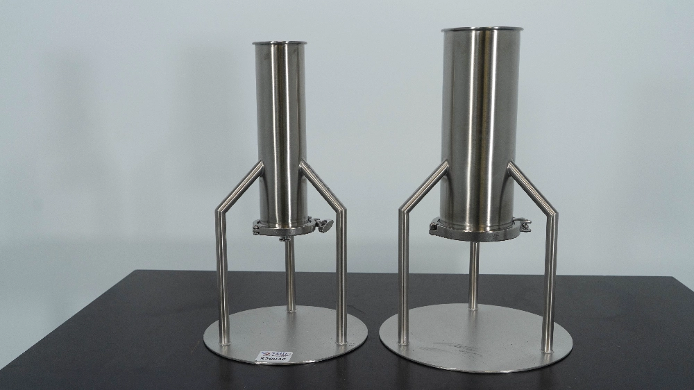 Stainless Steel Cylinder with Lower Dispensing Port - Quantity 2