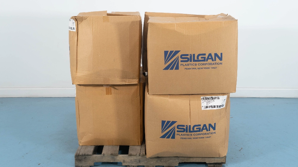 Silgan Plastics 2 oz. White Plastic Bottles - 6 Boxes