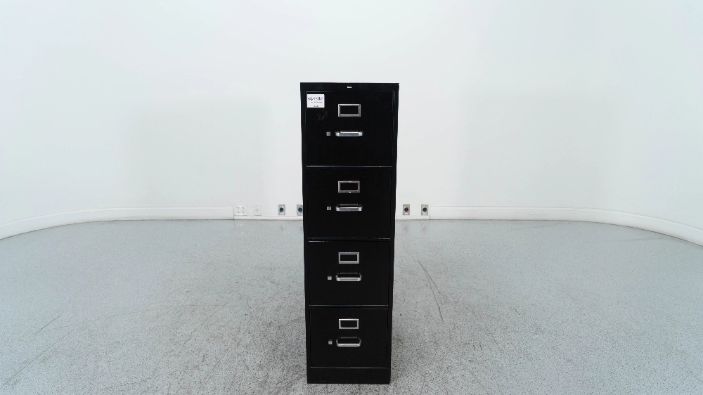 Black 4 Drawer Filing Cabinet