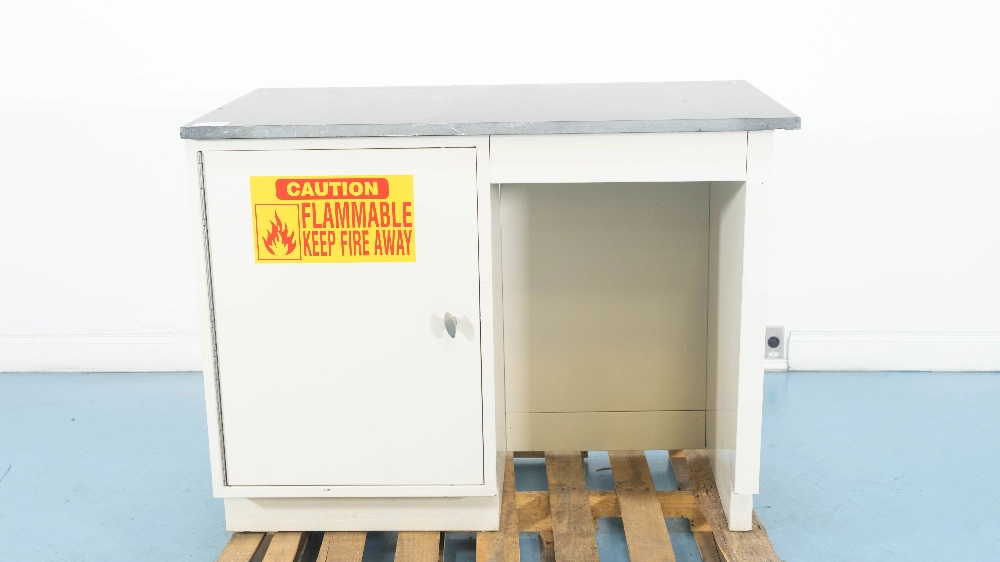 Kewaunee Scientific Lab Bench w/ Built in Flammable Liquid Storage