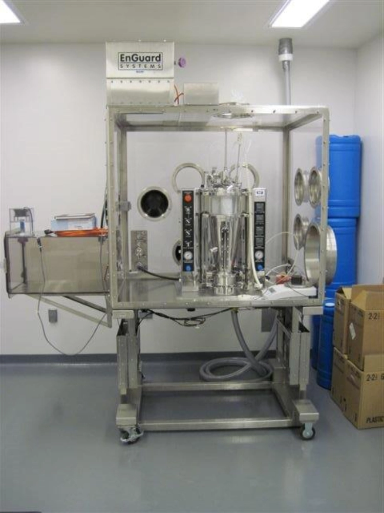 Fluid Air R&amp;D Scale 2 Fluid Bed Dryer in Isolation Chamber