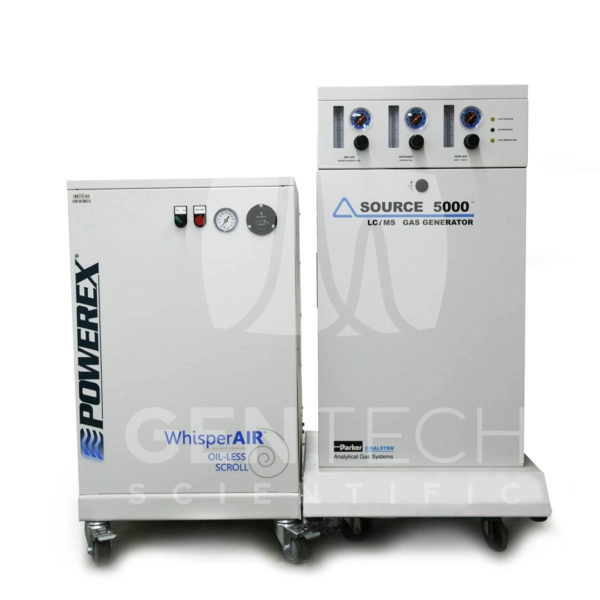 Powerex Compressor with Parker Balston Source 5000 TriGas Generator