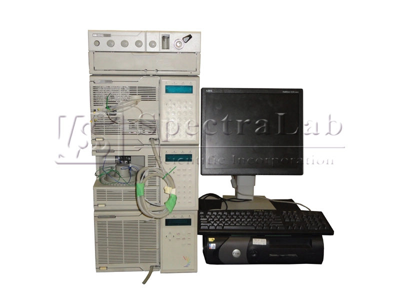 HP 1050 HPLC with Degasser, Pump, Autosampler, Column Heater and Detector