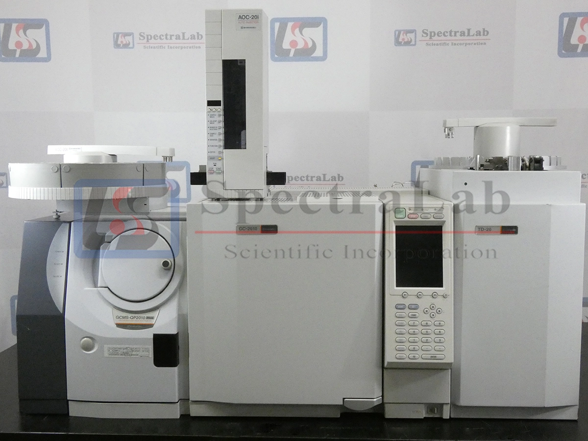 Shimadzu GCMS-QP2010 Plus and GC-2010 Plus GC-MS System with TD-20 and Liquid Autosampler