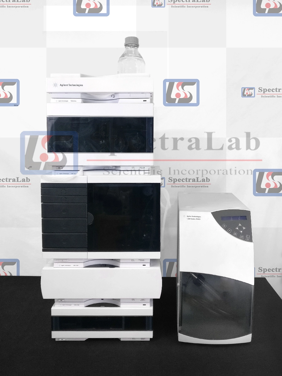 Agilent 1290 UHPLC System with Agilent 1200 G4218A ELSD