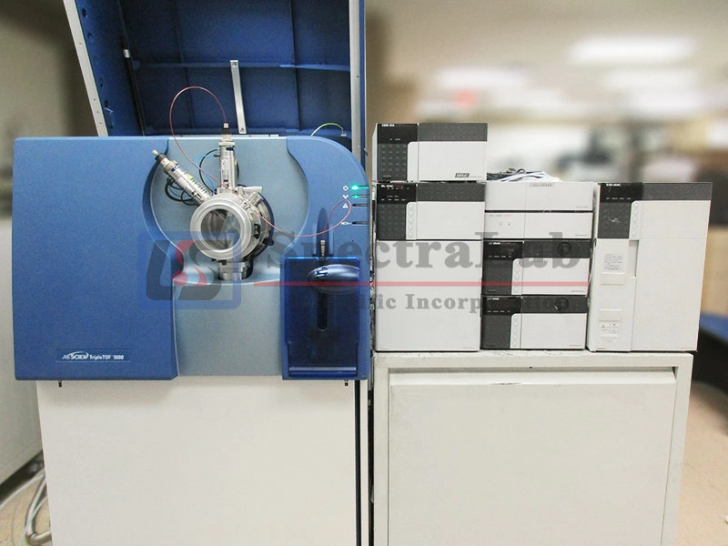 AB Sciex TripleTOF 5600+ with Shimadzu Prominence UFLC