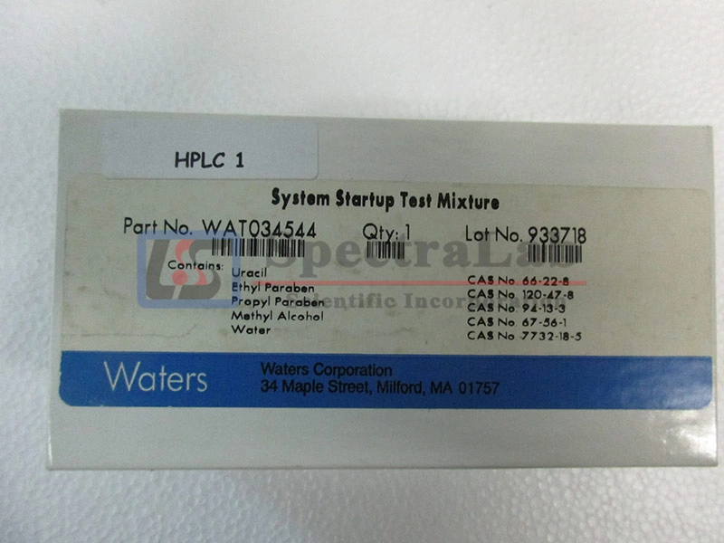 Waters System Startup Test Mixture