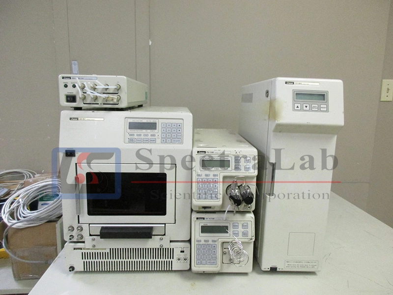 Jasco HPLC System, Jasco AS-951 intelligent sampler, Jasco TC 1500 Temp control unit