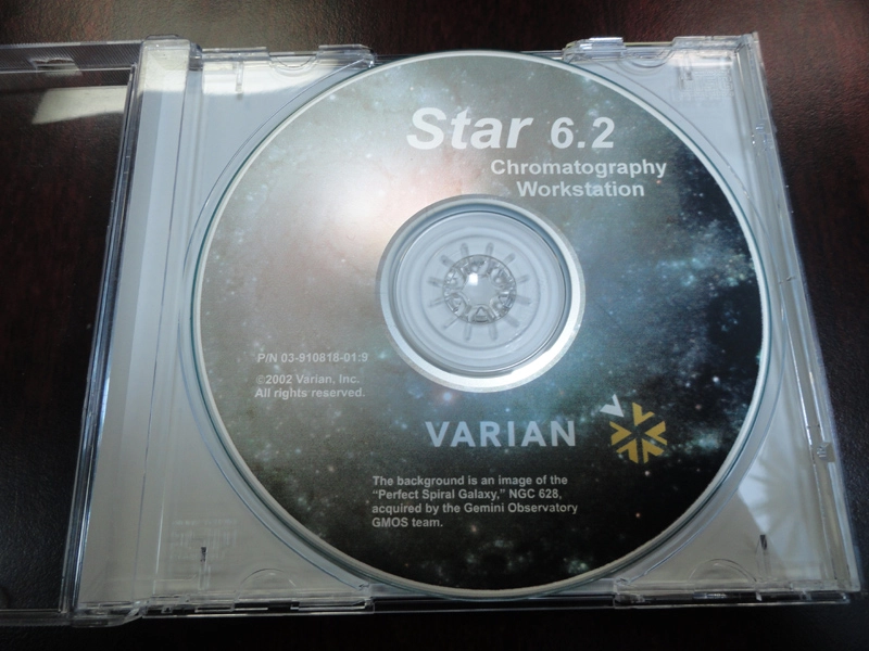 Varian Star 6.2 chromatography workstation P/N:03-9108-01:9