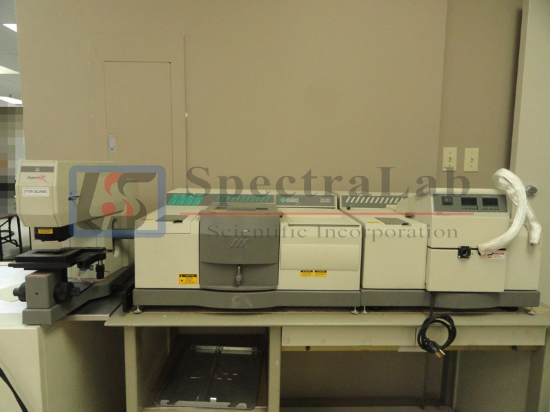 Nicolet Magna 560 IR Spectrometer, AEM, TGA Interface, SpectraTech Inspect IR Scope