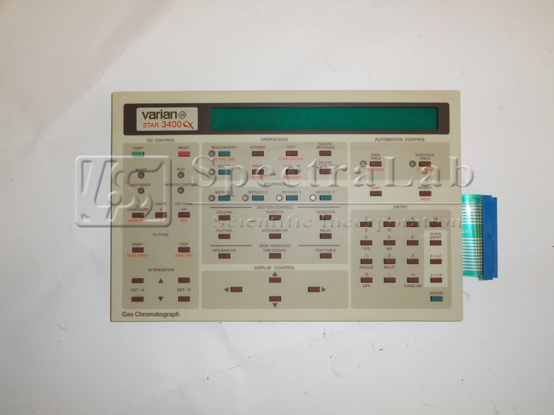 Varian 3400CX GC Control Board (Keyboard and Display PCB Board)