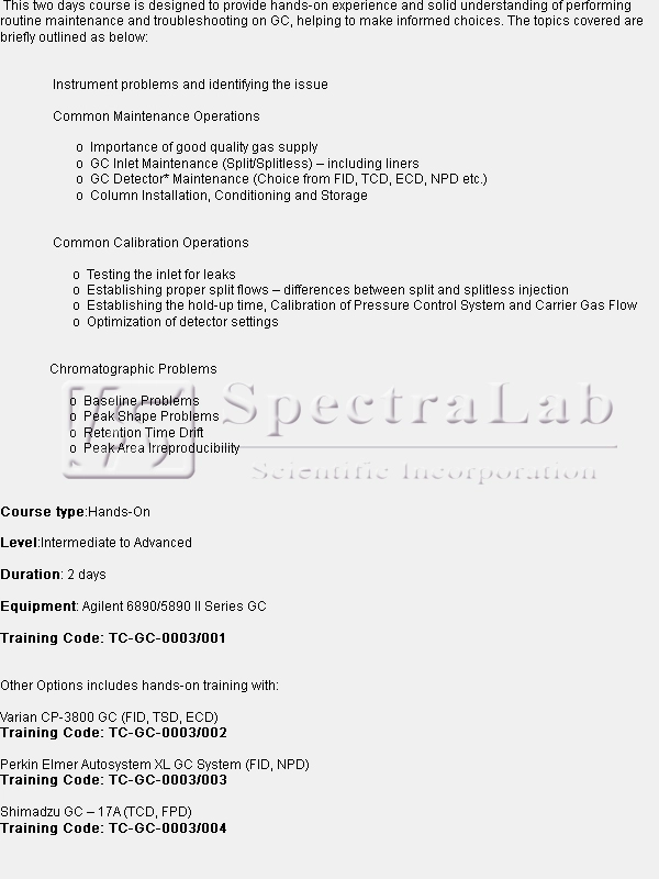 GC - Maintenance and Troubleshooting