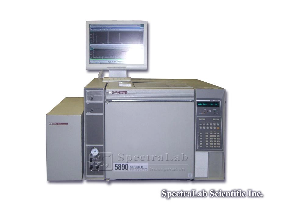 HP 5971A MSD with HP 5890 II GC, suitable software and rough pump