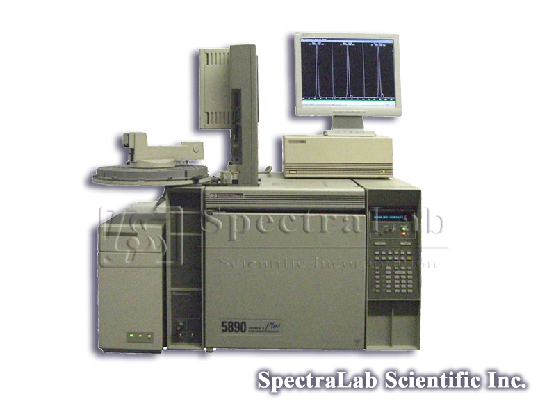 HP 5972 MSD with HP 5890 II GC, HP 7673B Autosampler, Data System and Rough Pump