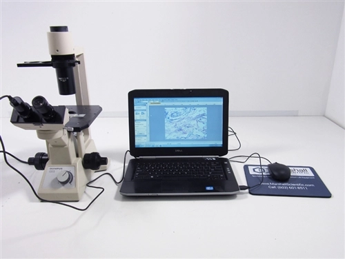 Olympus CK2 Phase Contrast Microscope w/ Computer &amp; Imaging Software
