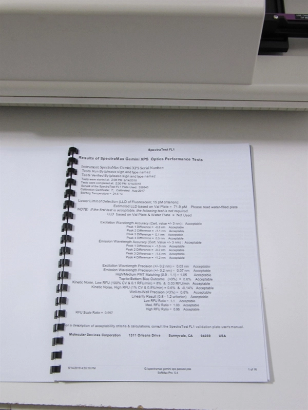 Molecular Devices Gemini XPS Fluorescent Microplate Reader