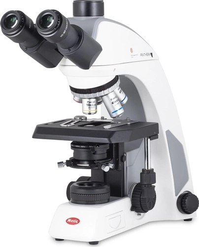 Motic Panthera C2 Trinocular 50:50 Phase Compound Microscope Package