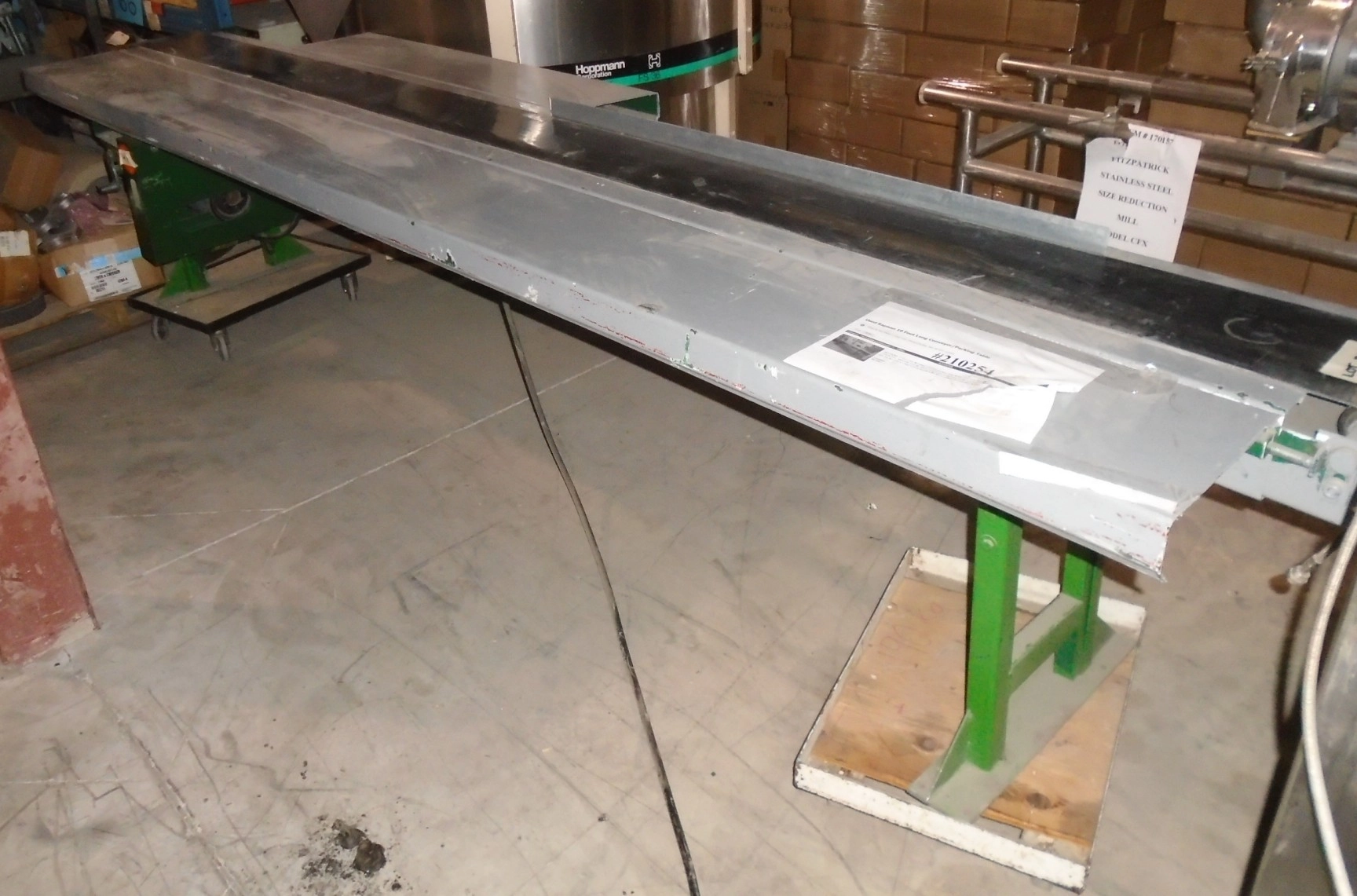 Used 10 Foot Long Conveyor/Packing Table