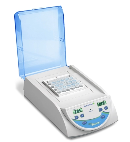 Benchmark BSH5001-1B myBlock l- digital dry bath with 1 Quick-Flip blocks (BSWCMB) for tubes (0.2 to 2.0ml, PCR strips and PCR plates, 115V