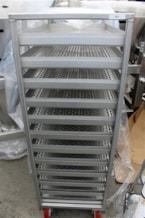 Trolley with 38" x 20" Perforated, Trays, All Stainless Steel