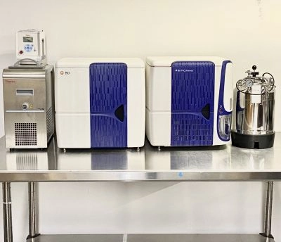 BD Biosciences FACSMelody Cell Sorter System 3 Lasers: 4Blue/2Red/3Violet Flow Cytometer