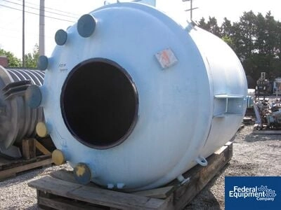 1,500 Gal Pfaudler Glass-Lined Reactor Body, 100/90#