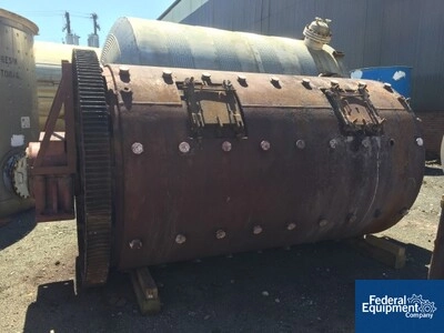 6&rsquo; x 8&rsquo; Paul Abbe Ball Mill, C/S, Jacketed, 100 HP