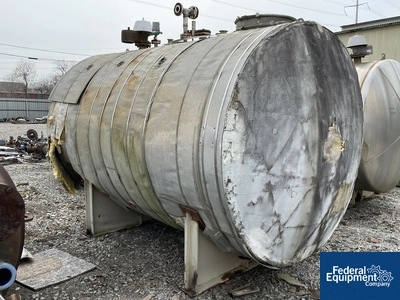 3,000 Gal Horizontal Storage Tank, S/S