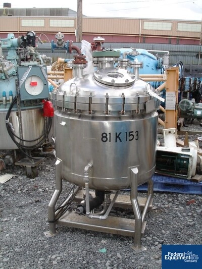 100 Gal B&amp;G Reactor, 316 S/S, 50/80#