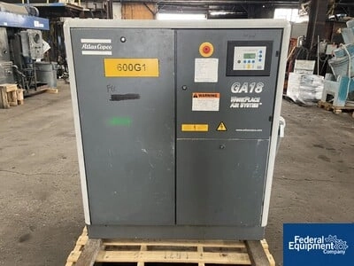 25 HP Atlas Copco Air Compressor, Model GA18