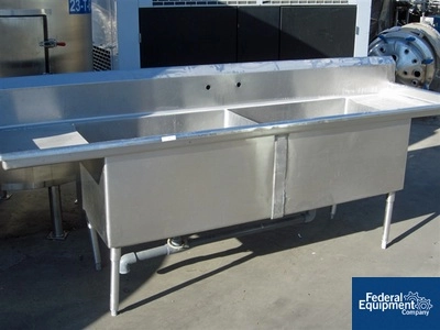 106" Dual Sink Wash Table, S/S
