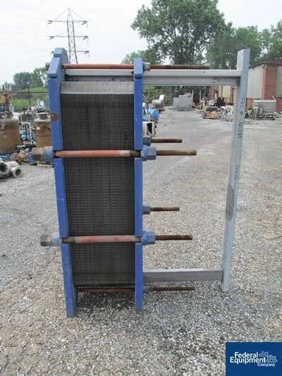 560 Sq Ft Alfa Laval Plate Heat Exchanger, S/S, 150#