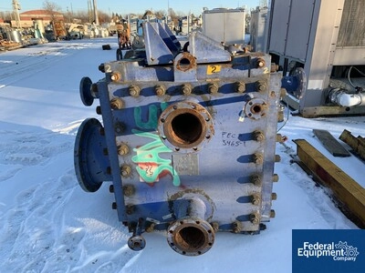 1,033 Sq Ft Alfa Laval CompaBloc Heat Exchanger, 316L S/S, 100/100#