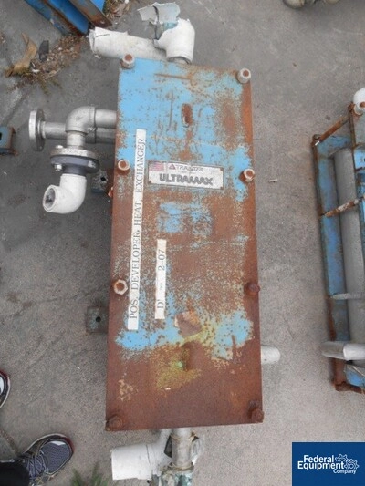 88 Sq Ft Tranter Ultramax Heat Exchanger, S/S, 100#