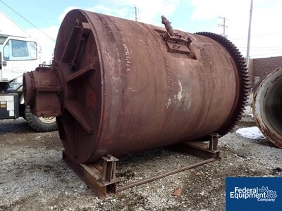 8’ x 10’ Epworth Ball Mill, C/S, Jacketed, 200 HP