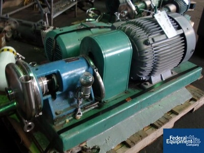 2" x 1.5" Tri-Clover Centrifugal Pump, S/S, 25 HP