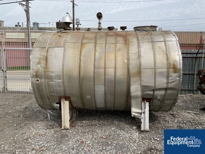 3,000 Gal Horizontal Storage Tank, S/S