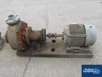 4" x 3" Stan-Cor Centrifugal Pump, Type A40, KYNAR, 15 HP