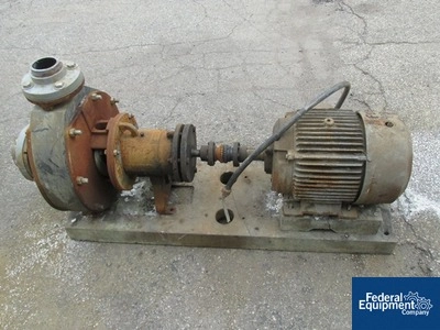 4" x 3" Stan-Cor Centrifugal Pump, Type A40, KYNAR, 15 HP