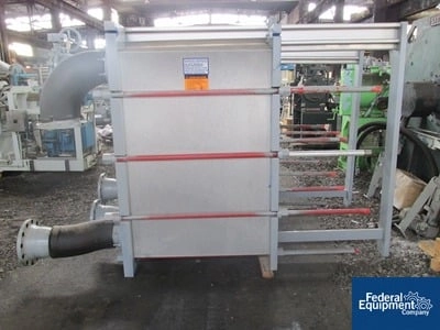 2,460 Sq Ft Alfa Laval Plate Heat Exchanger, S/S, 150#