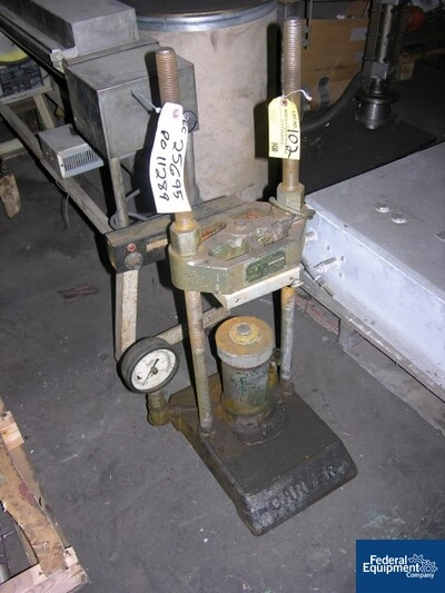 12 Ton Carver Press, Model C, 6" x 6"