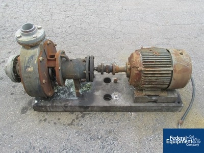 4" x 3" Stan-Cor Centrifugal Pump, Type A40, KYNAR, 15 HP