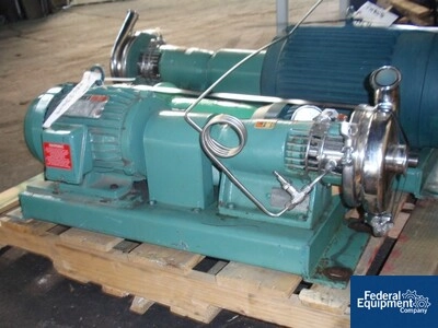 2" x 1.5" Tri-Clover Centrifugal Pump, S/S, 5 HP