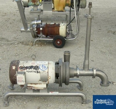 2.5" x 2" Ampco Centrifugal Pump, 316 S/S, 7.5 HP