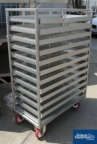 Cart with Trays, 38" x 20", S/S