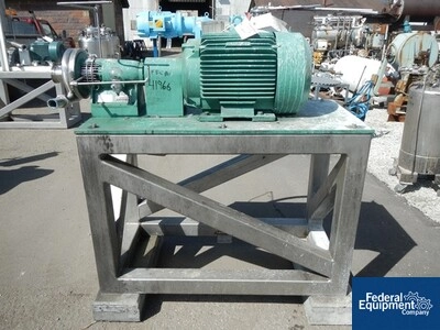 3" x 1.5" Tri-Clover Centrifugal Pump, S/S, 60 HP