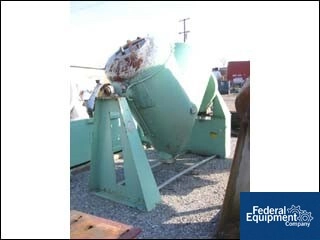 50 Cu Ft P-K Twin Shell Blender, S/S, 55# Density, Jacketed