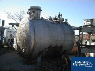 2,200 Gal Horizontal Tank, S/S